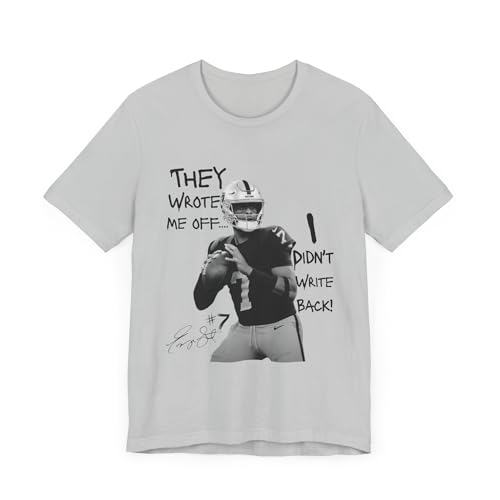 Geno Smith - I Didn't Write Back #7 - Graphic Tee - Sporty Style, Unisex Jersey Tee, Casual Wear, Gift for Sports Fans3