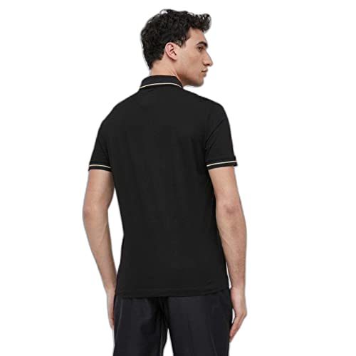 Armani Exchange Men's Regular Fit Cotton Jersey Metallic Icon Patch Polo2