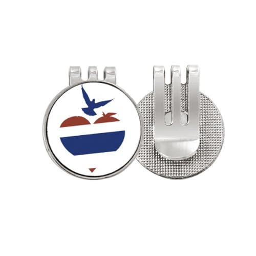 Marcador magnético para pelotas de golf con diseño de corazón gaviota Tailandia