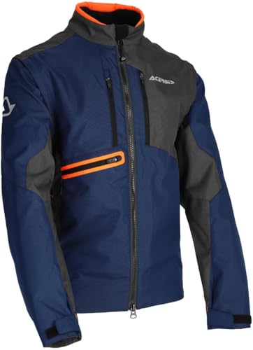 Acerbis Enduro One Textil Motorradjacke, Blau/grau, Large