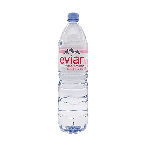 Evian Agua Mineral Natural 1.5L (paquete de 12 x 1.5ltr)