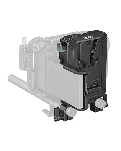 SMALLRIG V Mount Akkuplatte Kit für 15mm-LWS-Stangen mit Doppelstangenklemme LCD-Bildschirmschutz und Kabelclips D-Tap- und USB-C-Versorgung All-in-One-Kamera-Video-Rig für Spiegellose/DSLR - 5226