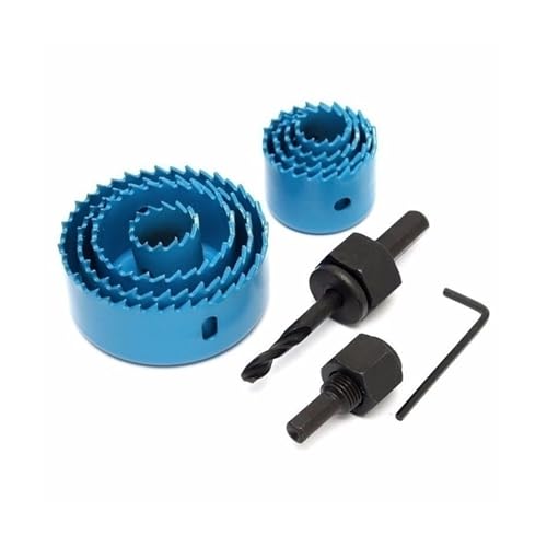 Set de brocas sierra hueca 11 piezas 19-64 mm para madera y metal