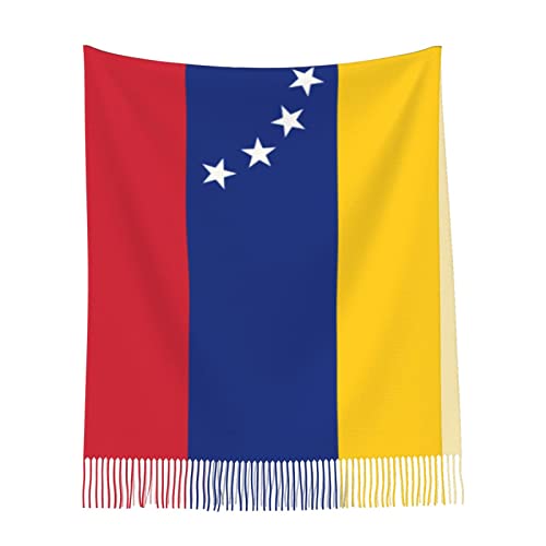 Women'S Flag Of Venezuela Oversize Tassel Shawl Scarf Wraps For Women4