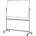 Produktbild MAUL Mobiles Whiteboard MAULpro drehbar, Emaille, 100x180 cm, grau