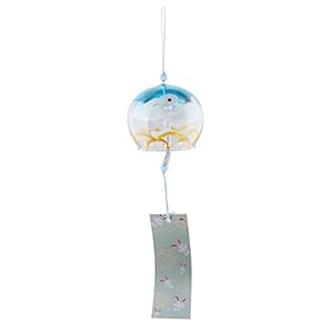 Baoblaze 7x8cm Garden & Home Opknoping Decor Glas Wind Chime Glas Tool getoond, 2 #