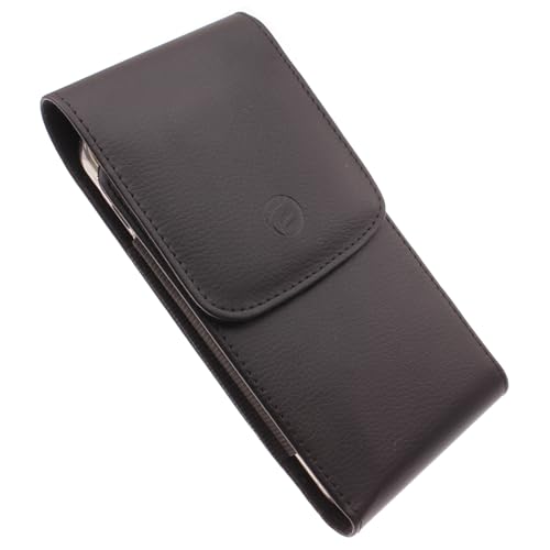 Case Swivel Belt Clip Compatible with AT&T Radiant Max Phone - Leather Holster Cover Carry Pouch with Loops P3O