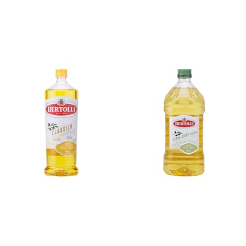 Image of Bertolli Classico Olive Oil- Pure Olive Oil- 1L Bottle & Bertolli Extra Light Tasting Olive Oil-2L Bottle