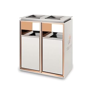 Runze765Z Dingzhebo2022 Quadratischer Outdoor-Mülleimer mit Aschenbecher