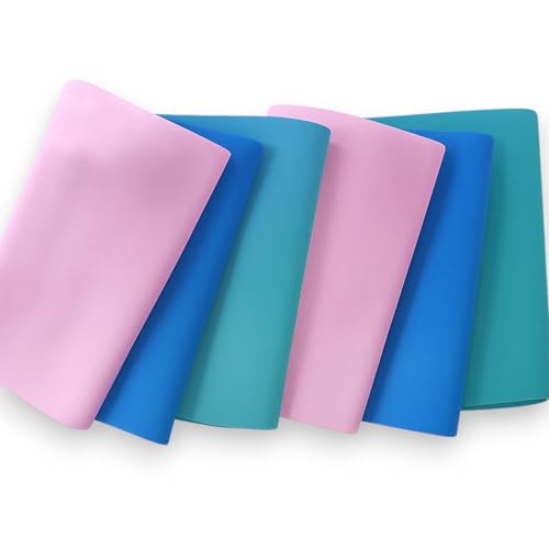 Terryshop74 6 x Paño mágico de PVA puro látex 30 x 30 6 unidades 3 colores PVC rápido sin detergente limpieza