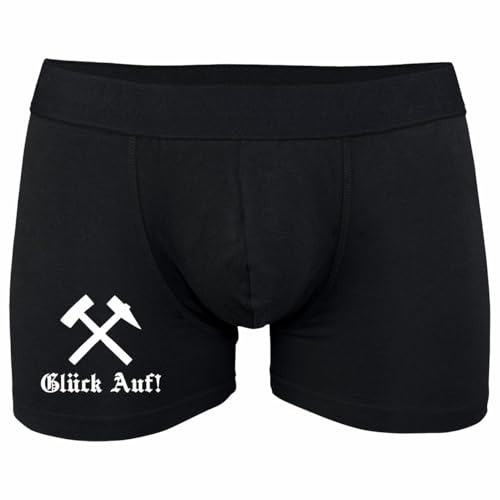 Spaß Kostet Herren Boxershort Bergmannsgruß Glück auf bergbau erzgebirge männer gruß Osten