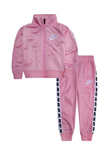 Nike Little Girls Tricot Track Suit 2-Piece Set (6) Pink