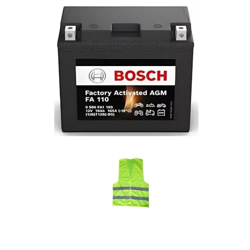 CLICK & GO COMPATIBILE CON DUCATI Monster/ABS 696 per anno 2008 al 2014 BATTERIA BOSCH FA110 YT12B-4=YT12B-BS SIGILLATA CARICA GIÀ PRONTA PER USO BATTERIE 10 AH AMPERE 12 VOLT 150X70X130