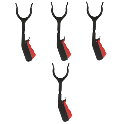 IWOWHERO 4pcs Rubbish Picker Tool Trash Clamp Non-Slip Handle for Elderly Abs Material Easy to Clean
