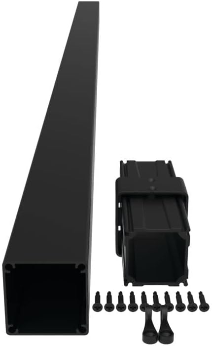 Barrette Outdoor Living 73050520 VersaRail 2.5-in Post Extension, Matte Black Aluminum Rail