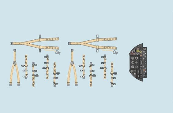 Print Scale PRS3D72-001 Panneau instrument Westland Lysander Mk.III 1/72 pour modélisme