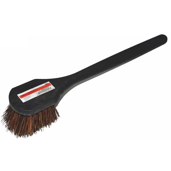 3 in W Scrub Brush, Medium, 20 in L Handle, 4 in L Brush, Brown, Plastic, 20 in L Overall, Mfr: 400F91-A