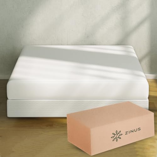 La mejor comparación de Bases Tubulares para Cama Matrimonial . 50 Zinus Armita | Base de Cama Matrimonial con Funda Minimalista | Acero Resistente | Garantía de 5 años