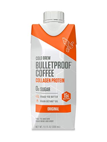Bulletproof - Bulletproof Coffee Cold Brew, Help Promote Energy Without the Sugar Crash, Original + Collagen Protein (12 Pack)