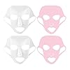 Minkissy 4 stuks gezichtsmaskers blad gezicht DIY blad siliconen Pre Cut papier vochtinbrengend vochtinbrengend…
