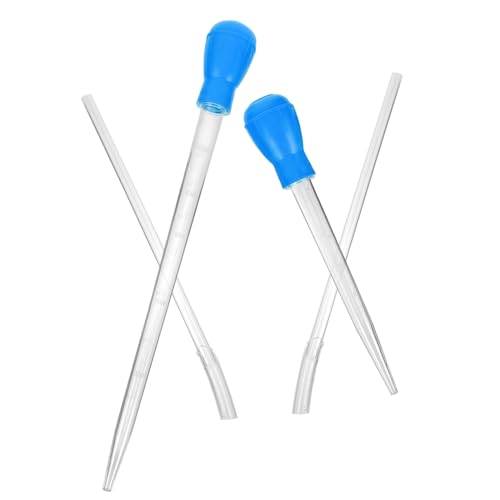 POPETPOP 2Pcs Fish Tank Siphon Hose Pump Handheld with Extension Tubes for Easy Water Change and Gravel Cleaning Durable Siphon Vacuum for Fish Bowls and Turtle Tanks