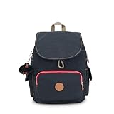 kipling city pack s, zaino donna, blu (true navy c true navy c), taglia unica