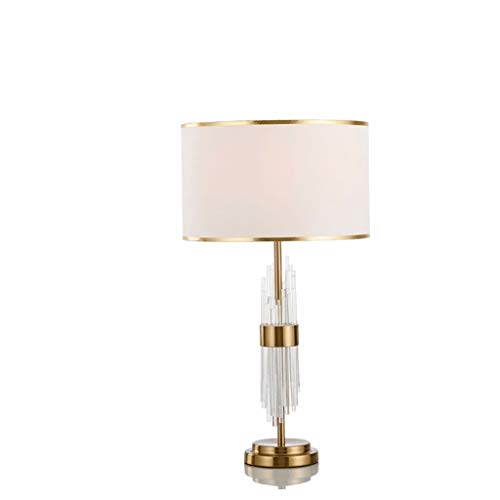 Preisvergleich Produktbild DIAOD Elegante Designs Kristall und Chrom Tischlampe mit gerafften Stoff