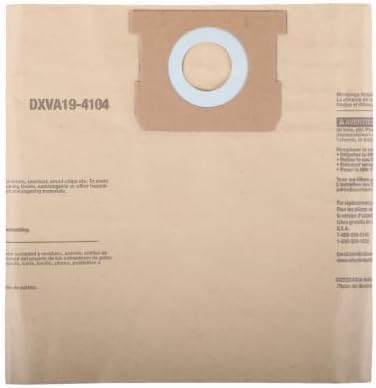 DeWalt DXVA19-4104 Dust Bags for 5-8 Gallon Wet/Dry Vacs, 3-Pk. - Quantity 1