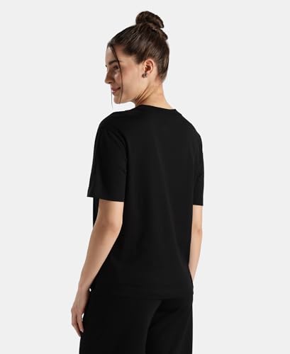 Image of Jockey A159 Women Super Combed Cotton Rich Oversized T-Shirt with Side Slits