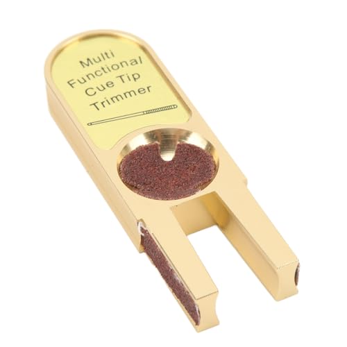 Yuecoom Cue Tip Trimmer,Pool Cue Tip Shaper Multifunctional Billiard Cue Tip Repair Tool U Shaped Aluminum Cue Tip Trim for Billiard Pool Cue Tip Repair