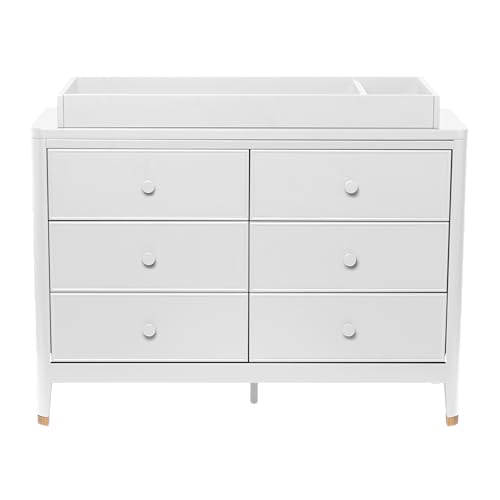 Little Seeds Aster 6-Drawer Dresser, True White