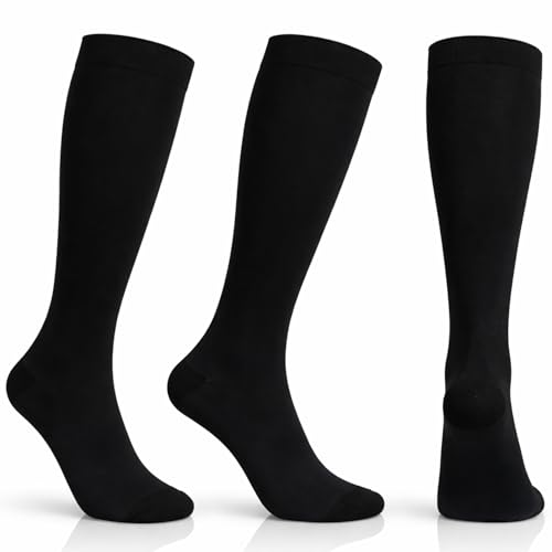 Image of Diamond Star 6 Pairs Compression Socks for Men & Women, Knee High Socks