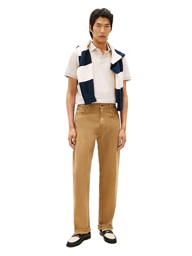 Image of Tommy Hilfiger Men's Short Sleeve Polo Shirts in Regular Fit With Stretch and Organic Pique Cotton
