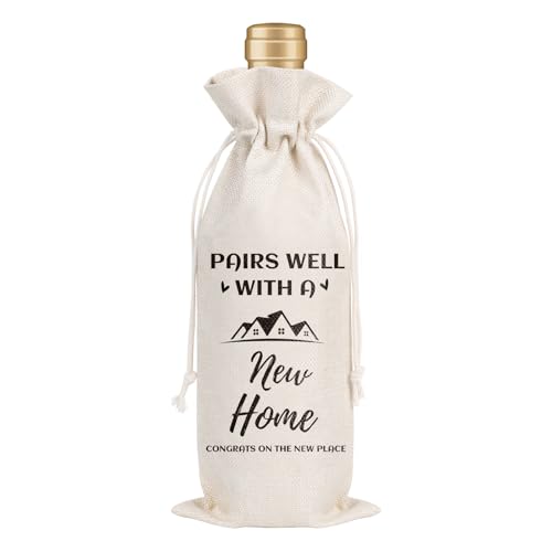 Bolsa de regalo de vino para el hogar y obsequios de mudanza 2