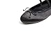 FEVERSOLE Women's Mary Jane Fashion Round Toe Easy Buckle Slip On Flats Silky Black Size 6.5 M US