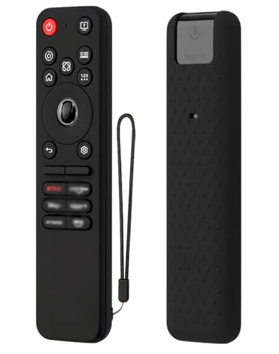 Image of Silicone LG TV Remote Cover Case Compatible with 2025 and Above Model - LG Remote Cover MR25GA Full Wrap - Black