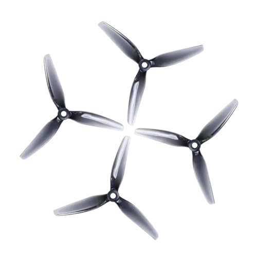 Hélices de drone S5 anti-vibration en polycarbonate gris clair