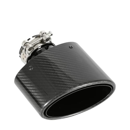 Embout d'échappement en acier inoxydable au design ovale bouclé pour l'arrière de voiture