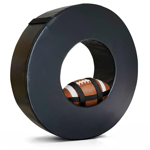VGLCBBSTS Football Training Tackle Wheel Rolling Tackling Ring with Reinforced Handle Durable Agility Equipment for Youth Skill Development & Field Drills