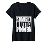Photo Gallery donna straight outta - sollevatori di pesi proteici, regalo da palestra maglietta con collo a v Photo Gallery donna straight outta - sollevatori di pesi proteici, regalo da palestra maglietta con collo a v