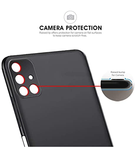 Image of Mobile Back Cover Case for Samsung Galaxy M31s (Silicone Case|CameraProtection|Black SC1510)