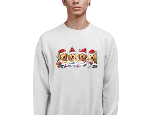 Cute Golden Retriever Christmas Sweatshirt Premium Quality Cozy Warm Crewneck Tee Golden Era Dog Lover Sweater2
