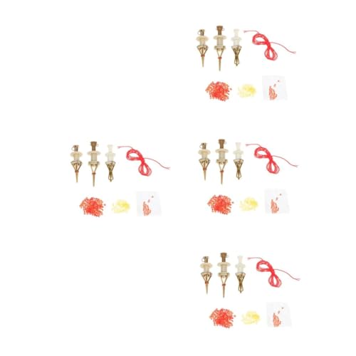 VANZACK 4sets Fishing Worm Bait Clips Lure Clips Portable Baits Smooth Wear-Resistant Angling Accessory Set 3pcs*4 Random Color