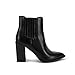 Ricristy Womens Booties Pointed Toe Stacked Heel Fashion Chelsea Ankle Boots