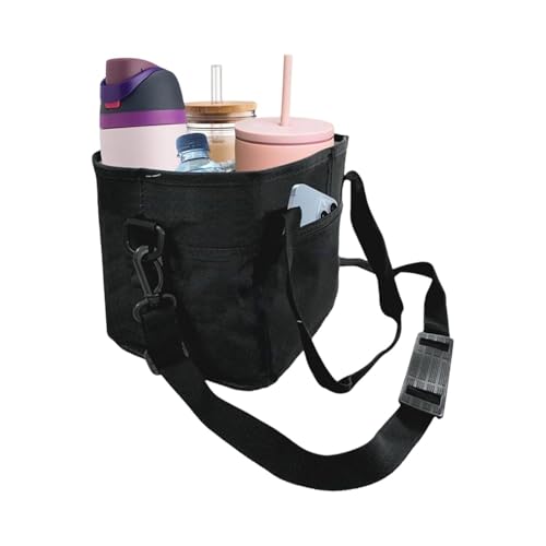 Bolsa para botella de agua aislada de gran capacidad y correa para colgar en viajes y camping