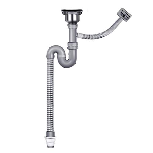 Küchenspüle Küchenspüle Abflussarmaturen Einzeltank Auslaufsicher S-Typ Abfluss Geschirrspüler Schnellablauf Balkon Waschbecken Deodorant Abfluss