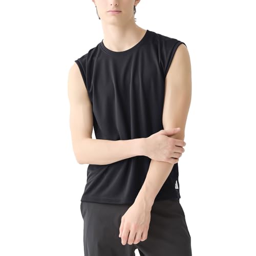 adidas インナートップス 吸汗速乾 メッシュ クルーネックノースリーブ メンズ