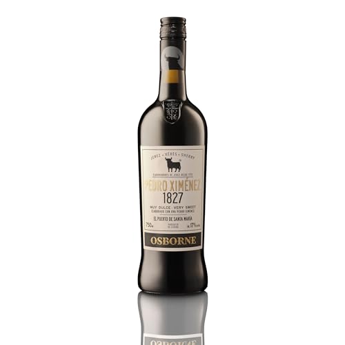 Osborne Sherry Pedro Ximenez 1827 ? Hochwertiger, süßer Sherry, hergestellt nach dem Solera-Verfahren aus Andalusien in Spanien mit 17% vol. (1 x 0,75l) für 14,49 EUR (-20%) statt 17,49 EUR bei amazon.de Bild: Osborne Sherry Pedro Ximenez 1827 ? Hochwertiger, süßer Sherry, hergestellt nach dem Solera-Verfahren aus Andalusien in Spanien mit 17% vol. (1 x 0,75l) für 14,49 EUR (-20%) statt 17,49 EUR bei amazon.de