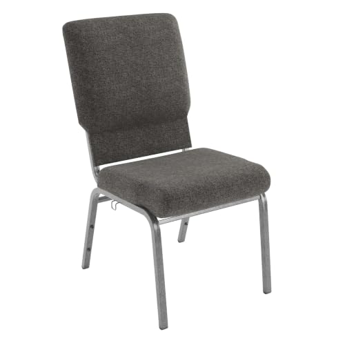 Flash Furniture Advantage Charcoal Gray Church Chair 18.5 in. Wide by Flash Furniture - Used condition - US$50.61