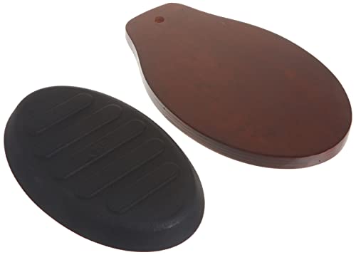 Winco Isp-3 Cast Iron Steak Platter With Wood Underline And Gripper,Black,Medium #TOP4